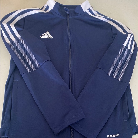 Adidas Navy Blue Track Jacket youth - Picture 7 of 7